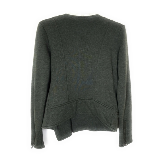 ATHLETA Womens Belvedere Quilted Moto Jacket in Olive Green Size S - Picture 11 of 11